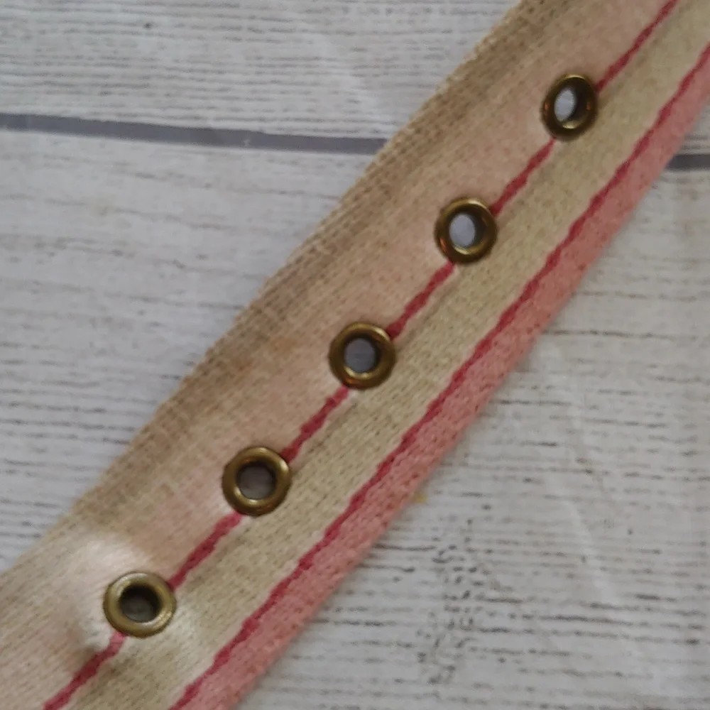 Eddie Bauer Cotton Canvas Belt Leather Trim‎